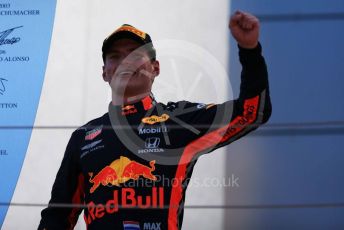 World © Octane Photographic Ltd. Formula 1 – Austrian GP - Podium. Aston Martin Red Bull Racing RB15 – Max Verstappen. Red Bull Ring, Spielberg, Styria, Austria. Sunday 30th June 2019