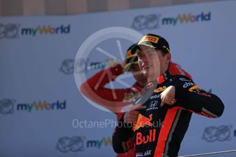 World © Octane Photographic Ltd. Formula 1 – Austrian GP - Podium. Aston Martin Red Bull Racing RB15 – Max Verstappen. Red Bull Ring, Spielberg, Styria, Austria. Sunday 30th June 2019