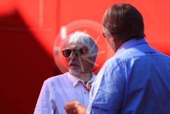 World © Octane Photographic Ltd. Formula 1 - Austrian GP - Paddock. Bernie Ecclestone. Silverstone Circuit, Towcester, Northamptonshire. Sunday 14th July 2019.