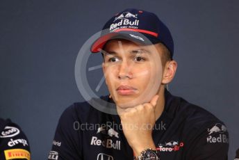 World © Octane Photographic Ltd. Formula 1 – Austrian GP - Paddock. FIA Drivers Press Conference. Scuderia Toro Rosso STR14 – Alexander Albon. Red Bull Ring, Spielberg, Styria, Austria. Thursday 27th June 2019.