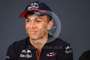 World © Octane Photographic Ltd. Formula 1 – Austrian GP - Paddock. FIA Drivers Press Conference. Scuderia Toro Rosso STR14 – Alexander Albon. Red Bull Ring, Spielberg, Styria, Austria. Thursday 27th June 2019.