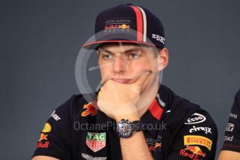 World © Octane Photographic Ltd. Formula 1 – Austrian GP - Paddock. FIA Drivers Press Conference. Aston Martin Red Bull Racing RB15 – Max Verstappen. Red Bull Ring, Spielberg, Styria, Austria. Thursday 27th June 2019.