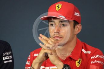 World © Octane Photographic Ltd. Formula 1 – Austrian GP - Paddock. FIA Drivers Press Conference. Scuderia Ferrari SF90 – Charles Leclerc. Red Bull Ring, Spielberg, Styria, Austria. Thursday 27th June 2019.