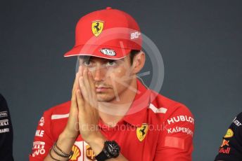 World © Octane Photographic Ltd. Formula 1 – Austrian GP - Paddock. FIA Drivers Press Conference. Scuderia Ferrari SF90 – Charles Leclerc. Red Bull Ring, Spielberg, Styria, Austria. Thursday 27th June 2019.