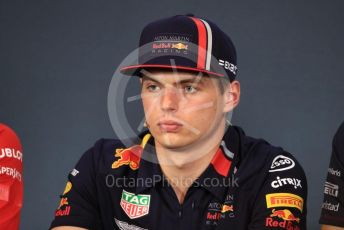 World © Octane Photographic Ltd. Formula 1 – Austrian GP - Paddock. FIA Drivers Press Conference. Aston Martin Red Bull Racing RB15 – Max Verstappen. Red Bull Ring, Spielberg, Styria, Austria. Thursday 27th June 2019.