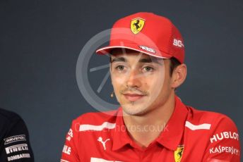 World © Octane Photographic Ltd. Formula 1 – Austrian GP - Paddock. FIA Drivers Press Conference. Scuderia Ferrari SF90 – Charles Leclerc. Red Bull Ring, Spielberg, Styria, Austria. Thursday 27th June 2019.