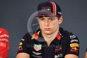 World © Octane Photographic Ltd. Formula 1 – Austrian GP - Paddock. FIA Drivers Press Conference. Aston Martin Red Bull Racing RB15 – Max Verstappen. Red Bull Ring, Spielberg, Styria, Austria. Thursday 27th June 2019.