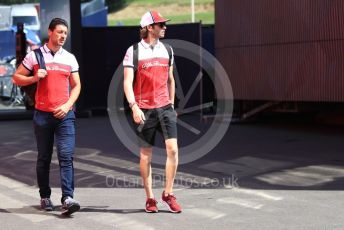 World © Octane Photographic Ltd. Formula 1 – Austrian GP - Paddock. Alfa Romeo Racing C38 – Antonio Giovinazzi. Red Bull Ring, Spielberg, Styria, Austria. Thursday 27th June 2019.