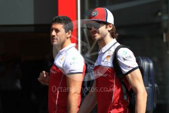 World © Octane Photographic Ltd. Formula 1 – Austrian GP - Paddock. Alfa Romeo Racing C38 – Antonio Giovinazzi. Red Bull Ring, Spielberg, Styria, Austria. Thursday 27th June 2019.