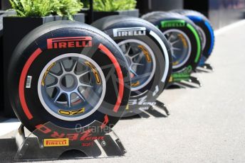 World © Octane Photographic Ltd. Formula 1 – Austrian GP - Paddock. Pirelli tyre selection. Red Bull Ring, Spielberg, Styria, Austria. Thursday 27th June 2019.