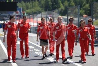 World © Octane Photographic Ltd. Formula 1 – Austrian GP - Pit Lane. Scuderia Ferrari SF90 – Sebastian Vettel. Red Bull Ring, Spielberg, Styria, Austria. Thursday 27th June 2019.