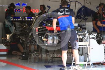 World © Octane Photographic Ltd. Formula 1 – Austrian GP - Pit Lane. Scuderia Toro Rosso STR14. Red Bull Ring, Spielberg, Styria, Austria. Thursday 27th June 2019.