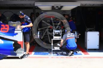 World © Octane Photographic Ltd. Formula 1 – Austrian GP - Pit Lane. Scuderia Toro Rosso STR14. Red Bull Ring, Spielberg, Styria, Austria. Thursday 27th June 2019.