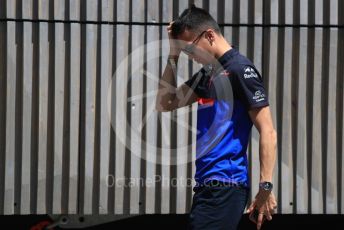 World © Octane Photographic Ltd. Formula 1 – Austrian GP - Paddock. Scuderia Toro Rosso STR14 – Alexander Albon. Red Bull Ring, Spielberg, Styria, Austria. Thursday 27th June 2019.