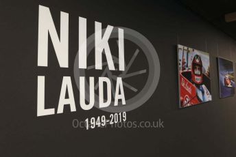 World © Octane Photographic Ltd. Formula 1 – Austrian GP - Paddock. Niki Lauda tribute. Red Bull Ring, Spielberg, Styria, Austria. Thursday 27th June 2019.