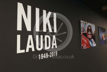 World © Octane Photographic Ltd. Formula 1 – Austrian GP - Paddock. Niki Lauda tribute. Red Bull Ring, Spielberg, Styria, Austria. Thursday 27th June 2019.