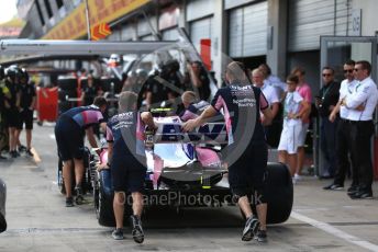 World © Octane Photographic Ltd. Formula 1 – Austrian GP - Paddock. SportPesa Racing Point RP19. Red Bull Ring, Spielberg, Styria, Austria. Thursday 27th June 2019.