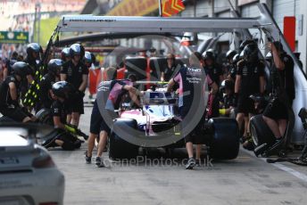 World © Octane Photographic Ltd. Formula 1 – Austrian GP - Paddock. SportPesa Racing Point RP19. Red Bull Ring, Spielberg, Styria, Austria. Thursday 27th June 2019.