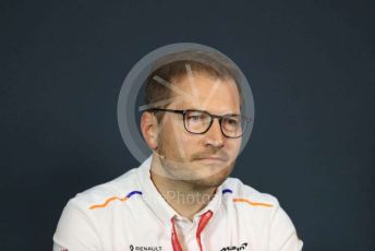 World © Octane Photographic Ltd. Formula 1 - Austrian GP – Friday FIA Team Press Conference. Andreas Seidl - Team Principal at McLaren. Red Bull Ring, Spielberg, Styria, Austria. Thursday 27th June 2019.