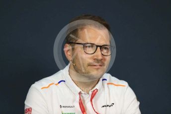 World © Octane Photographic Ltd. Formula 1 - Austrian GP – Friday FIA Team Press Conference. Andreas Seidl - Team Principal at McLaren. Red Bull Ring, Spielberg, Styria, Austria. Thursday 27th June 2019.