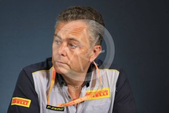 World © Octane Photographic Ltd. Formula 1 - Austrian GP – Friday FIA Team Press Conference. Mario Isola – Pirelli Head of Car Racing. Red Bull Ring, Spielberg, Styria, Austria. Thursday 27th June 2019.