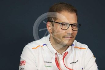 World © Octane Photographic Ltd. Formula 1 - Austrian GP – Friday FIA Team Press Conference. Andreas Seidl - Team Principal at McLaren. Red Bull Ring, Spielberg, Styria, Austria. Thursday 27th June 2019.