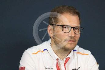 World © Octane Photographic Ltd. Formula 1 - Austrian GP – Friday FIA Team Press Conference. Andreas Seidl - Team Principal at McLaren. Red Bull Ring, Spielberg, Styria, Austria. Thursday 27th June 2019.