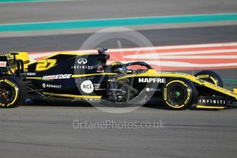 World © Octane Photographic Ltd. Formula 1 – Winter Testing - Test 1 - Day 1. Renault Sport F1 Team RS19 – Nico Hulkenberg. Circuit de Barcelona-Catalunya. Monday 18th February 2019.
