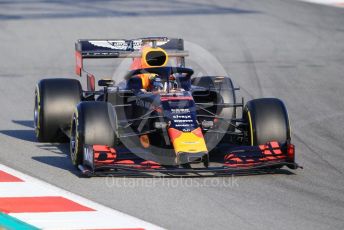 World © Octane Photographic Ltd. Formula 1 – Winter Testing - Test 1 - Day 1. Aston Martin Red Bull Racing RB15 – Max Verstappen. Circuit de Barcelona-Catalunya. Monday 18th February 2019.