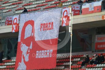 World © Octane Photographic Ltd. Formula 1 – Winter Testing - Test 1 - Day 1. ROKiT Williams Racing – Robert Kubica fans. Circuit de Barcelona-Catalunya. Monday 18th February 2019.