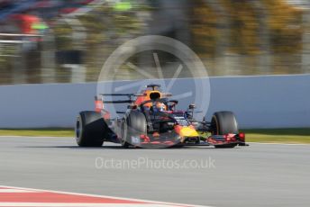World © Octane Photographic Ltd. Formula 1 – Winter Testing - Test 1 - Day 1. Aston Martin Red Bull Racing RB15 – Max Verstappen. Circuit de Barcelona-Catalunya. Monday 18th February 2019.