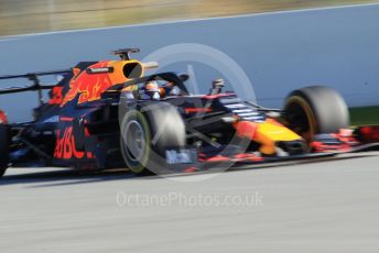 World © Octane Photographic Ltd. Formula 1 – Winter Testing - Test 1 - Day 1. Aston Martin Red Bull Racing RB15 – Max Verstappen. Circuit de Barcelona-Catalunya. Monday 18th February 2019.