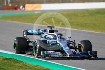 World © Octane Photographic Ltd. Formula 1 – Winter Testing - Test 1 - Day 1. Mercedes AMG Petronas Motorsport AMG F1 W10 EQ Power+ - Valtteri Bottas. Circuit de Barcelona-Catalunya. Monday 18th February 2019