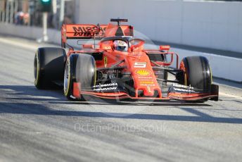 World © Octane Photographic Ltd. Formula 1 – Winter Testing - Test 1 - Day 1. Scuderia Ferrari SF90 – Sebastian Vettel. Circuit de Barcelona-Catalunya. Monday 18th February 2019.