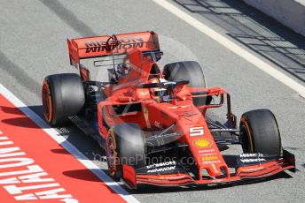 World © Octane Photographic Ltd. Formula 1 – Winter Testing - Test 1 - Day 1. Scuderia Ferrari SF90 – Sebastian Vettel. Circuit de Barcelona-Catalunya. Monday 18th February 2019.