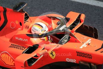 World © Octane Photographic Ltd. Formula 1 – Winter Testing - Test 1 - Day 1. Scuderia Ferrari SF90 – Sebastian Vettel. Circuit de Barcelona-Catalunya. Monday 18th February 2019.