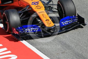 World © Octane Photographic Ltd. Formula 1 – Winter Testing - Test 1 - Day 1. McLaren MCL34 – Carlos Sainz. Circuit de Barcelona-Catalunya. Monday 18th February 2019.