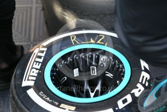 World © Octane Photographic Ltd. Formula 1 – Winter Testing - Test 1 - Day 1. Mercedes AMG Petronas Motorsport AMG F1 W10 EQ Power+ rear wheels. Circuit de Barcelona-Catalunya. Monday 18th February 2019.