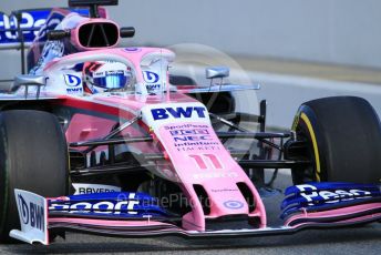 World © Octane Photographic Ltd. Formula 1 – Winter Testing - Test 1 - Day 1. SportPesa Racing Point RP19 - Sergio Perez. Circuit de Barcelona-Catalunya. Monday 18th February 2019.