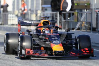 World © Octane Photographic Ltd. Formula 1 – Winter Testing - Test 1 - Day 1. Aston Martin Red Bull Racing RB15 – Max Verstappen. Circuit de Barcelona-Catalunya. Monday 18th February 2019.
