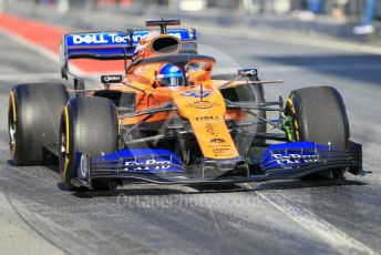 World © Octane Photographic Ltd. Formula 1 – Winter Testing - Test 1 - Day 1. McLaren MCL34 – Carlos Sainz. Circuit de Barcelona-Catalunya. Monday 18th February 2019.