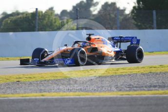 World © Octane Photographic Ltd. Formula 1 – Winter Testing - Test 1 - Day 1. McLaren MCL34 – Carlos Sainz. Circuit de Barcelona-Catalunya. Monday 18th February 2019.
