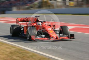 World © Octane Photographic Ltd. Formula 1 – Winter Testing - Test 1 - Day 1. Scuderia Ferrari SF90 – Sebastian Vettel. Circuit de Barcelona-Catalunya. Monday 18th February 2019.