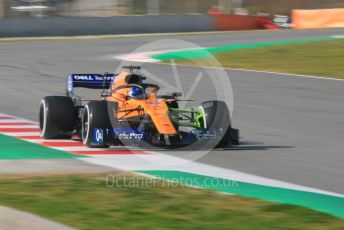 World © Octane Photographic Ltd. Formula 1 – Winter Testing - Test 1 - Day 1. McLaren MCL34 – Carlos Sainz. Circuit de Barcelona-Catalunya. Monday 18th February 2019.