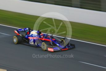 World © Octane Photographic Ltd. Formula 1 – Winter Testing - Test 1 - Day 1. Scuderia Toro Rosso STR14 – Daniil Kvyat. Circuit de Barcelona-Catalunya. Monday 18th February 2019.