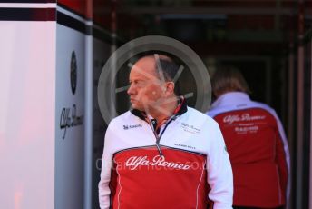 World © Octane Photographic Ltd. Formula 1 - Winter Testing - Test 1 - Day 1. Frederic Vasseur – Team Principal and CEO of Sauber Motorsport AG. Circuit de Barcelona-Catalunya. Monday 18th February 2019