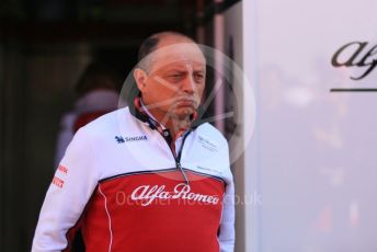 World © Octane Photographic Ltd. Formula 1 - Winter Testing - Test 1 - Day 1. Frederic Vasseur – Team Principal and CEO of Alfo Romeo Racing. Circuit de Barcelona-Catalunya. Monday 18th February 2019