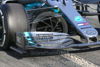World © Octane Photographic Ltd. Formula 1 – Winter Testing - Test 1 - Day 1. Mercedes AMG Petronas Motorsport AMG F1 W10 EQ Power+ - Lewis Hamilton. Circuit de Barcelona-Catalunya. Monday 18th February 2019.
