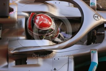 World © Octane Photographic Ltd. Formula 1 – Winter Testing - Test 1 - Day 1. Mercedes AMG Petronas Motorsport AMG F1 W10 EQ Power+ - Lewis Hamilton. Circuit de Barcelona-Catalunya. Monday 18th February 2019.