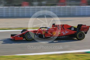World © Octane Photographic Ltd. Formula 1 – Winter Testing - Test 1 - Day 1. Scuderia Ferrari SF90 – Sebastian Vettel. Circuit de Barcelona-Catalunya. Monday 18th February 2019.